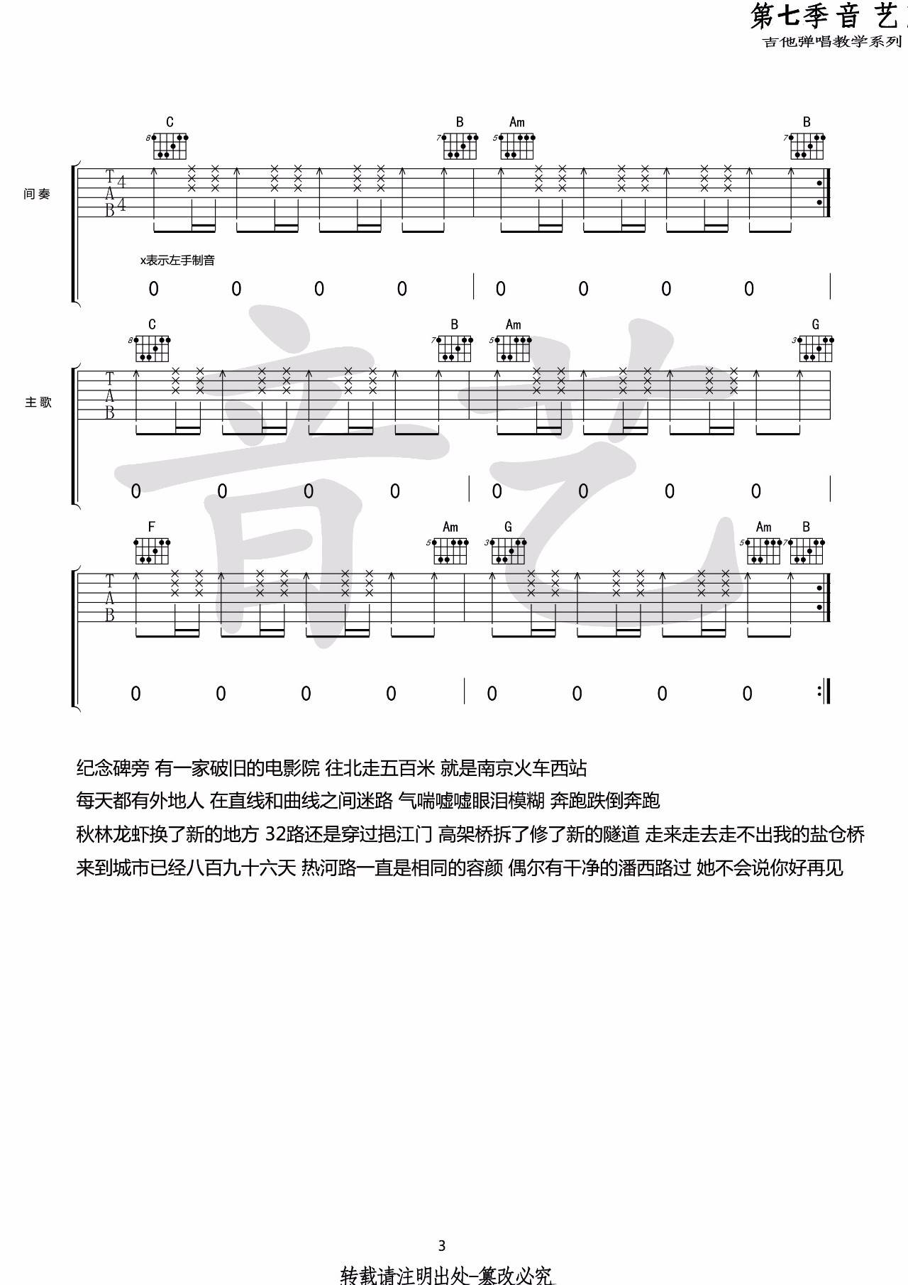 热河吉他谱-3
