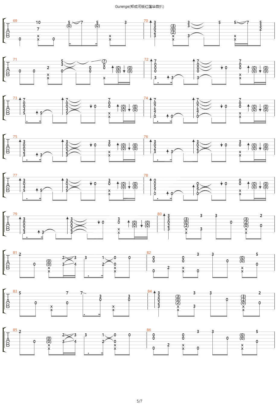 Gurenge吉他谱-5