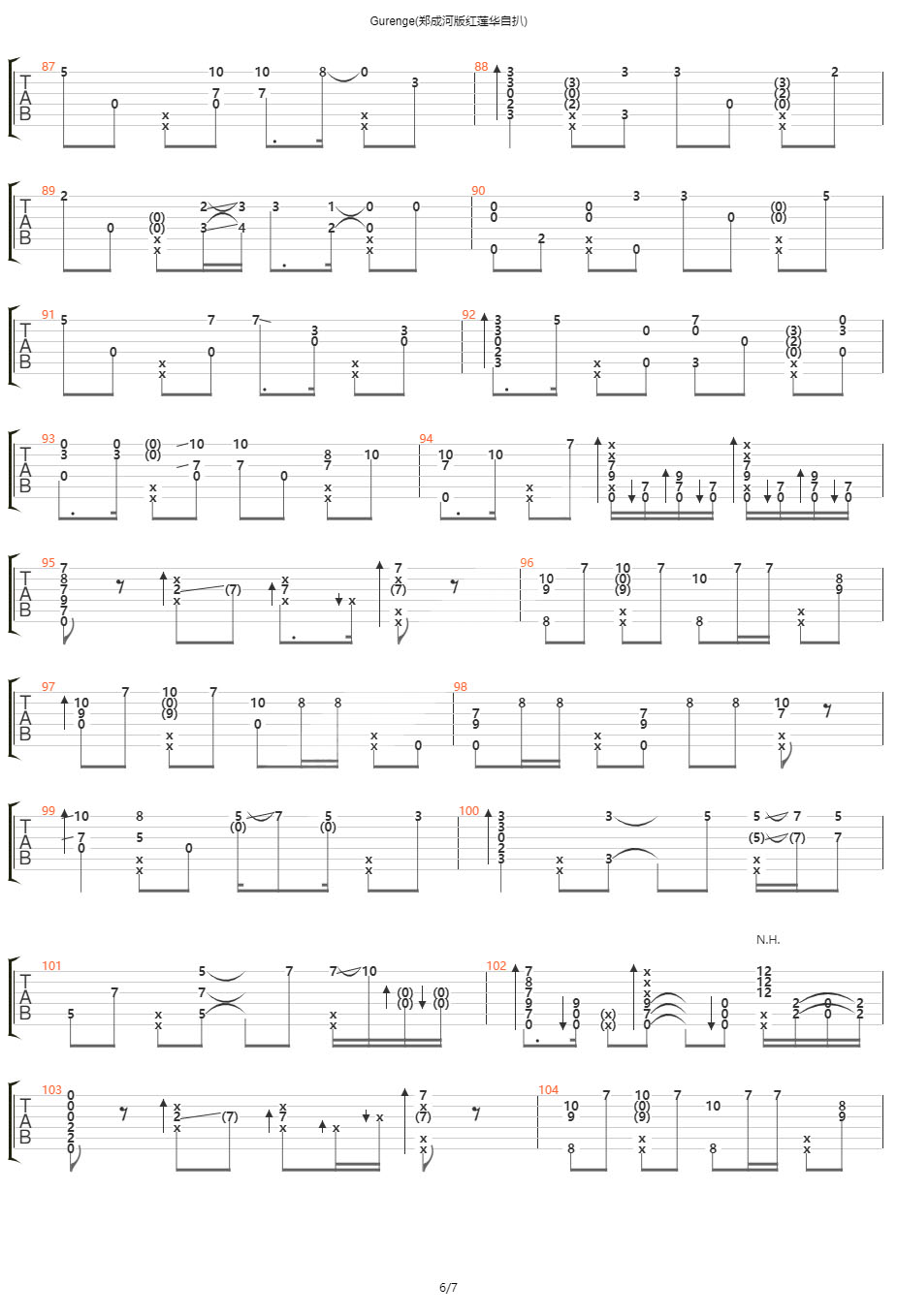 Gurenge吉他谱-6