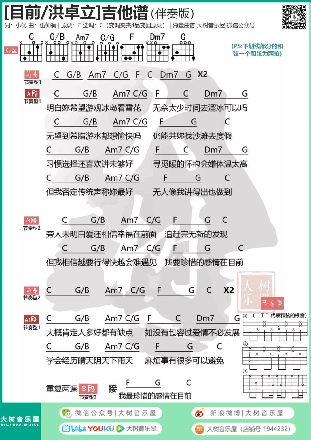 目前吉他谱-1