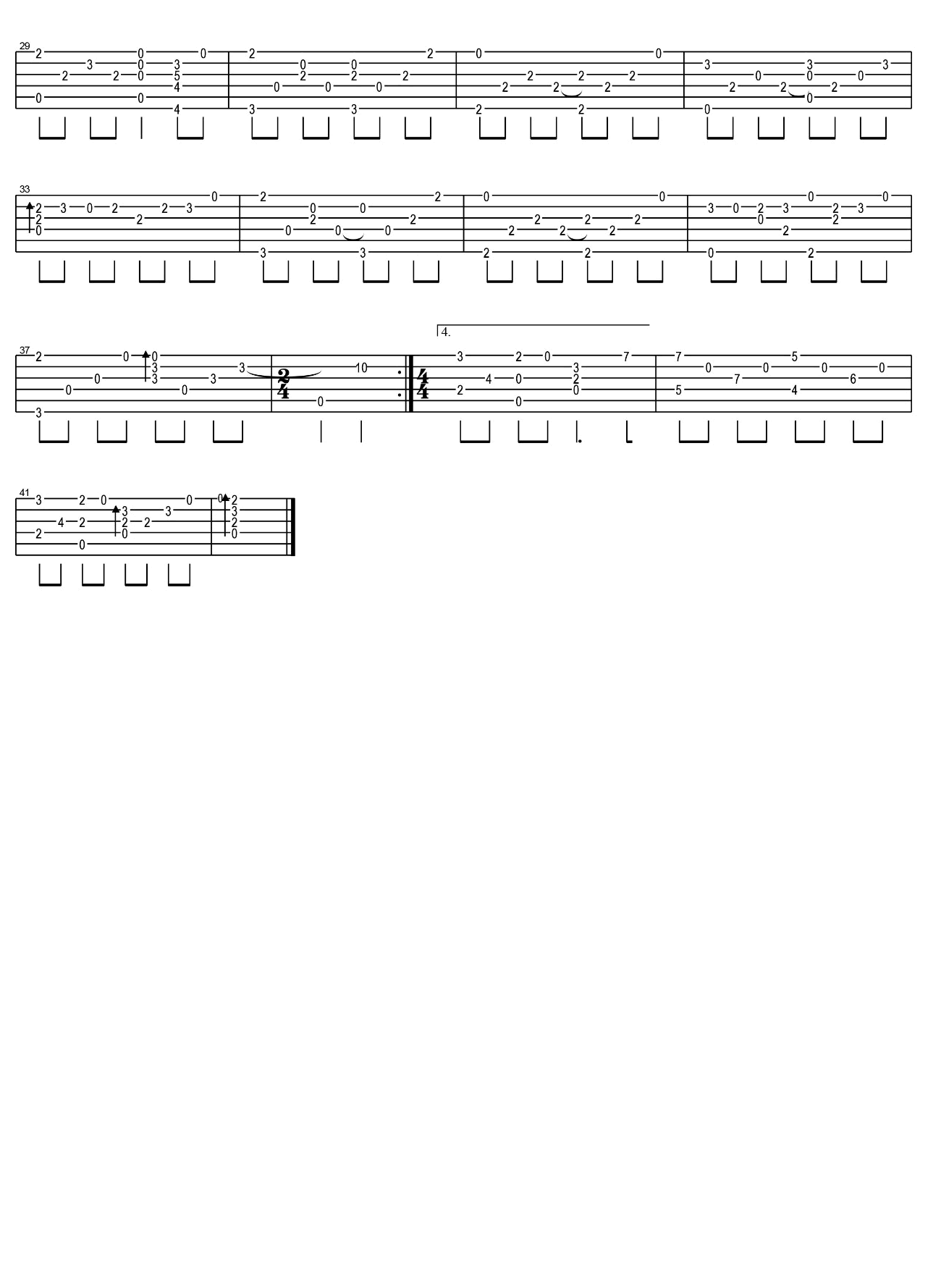 Wind Song吉他谱-2