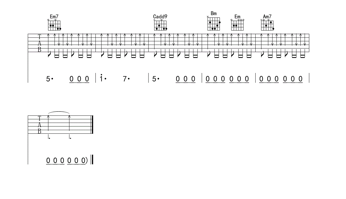 给自己吉他谱-4
