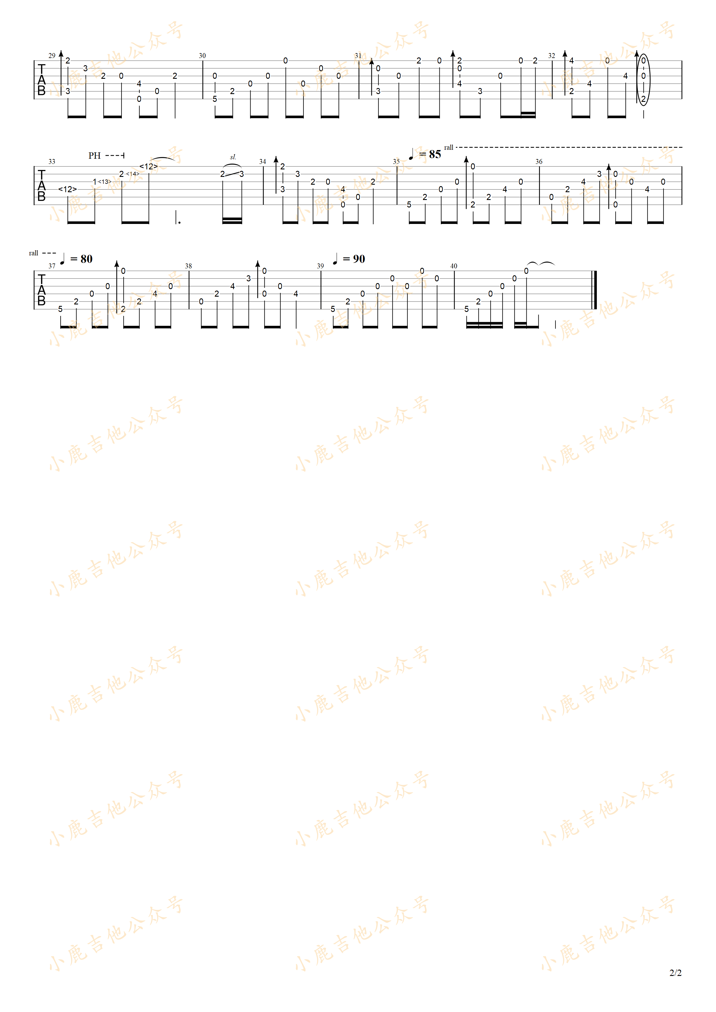 The End of The World吉他谱-2